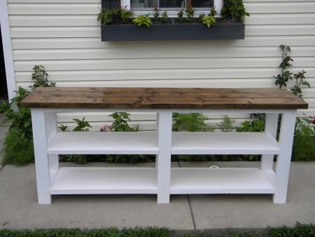 Rustic X Console | Do It Yourself Home Projects from Ana