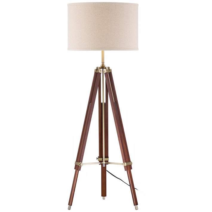 Surveyor Cherry Wood Tripod Floor Lamp by Possini Euro - # ... Surveyor Cherry Wood Tripod Floor Lamp by Possini Euro - # ...