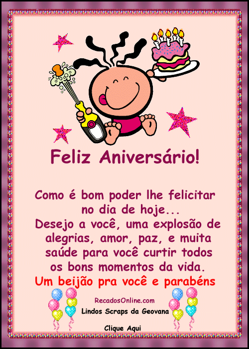 FELIZ ANIVERSÁRIO PRIMA BelasImagens.net - Baixe imagens, fotos e cartões postais para ...