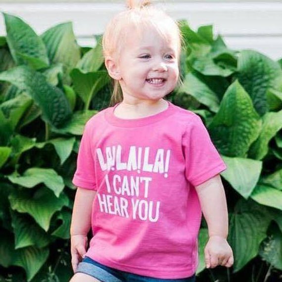 I Can/'t Hear You Childrens Kids Boys Girls Tee T-Shirt