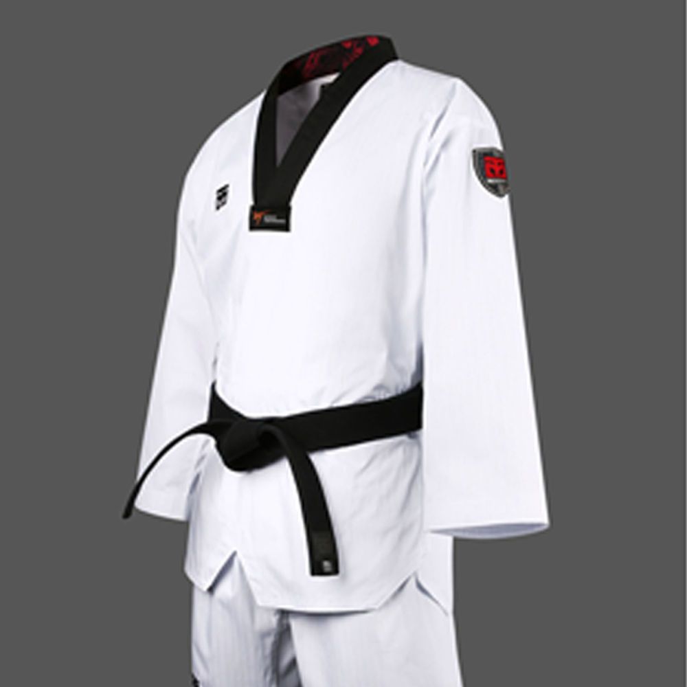 Taekwondo Color Uniforms Black Mooto BS4.5 New WT Logo Suits Doboks Martial Arts