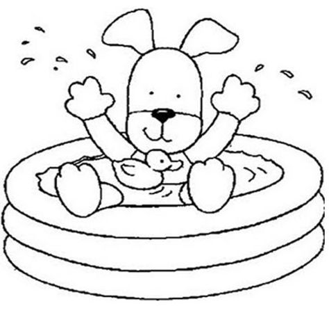 Inflatable Pool Water Toys Coloring Pages For Kids Drawing Of Inflatable Pool Water Toys Water Toys Baby Paddling Pool Inflatable Pool