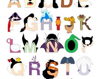Disney Alphabet | Etsy in 2020 | Disney alphabet, Abc ...