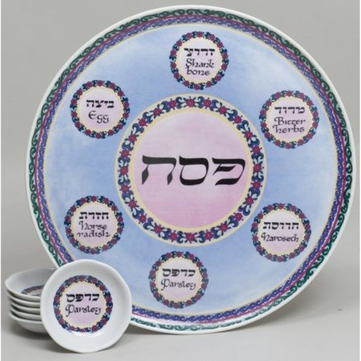 Giftmark NA-54-7 Porcelain Seder Plate