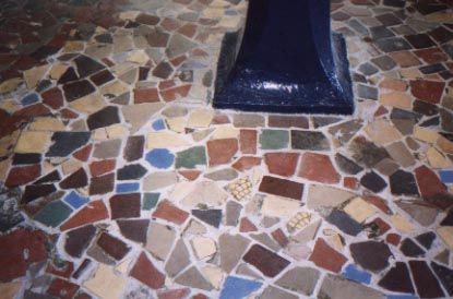 Mosaic Floor Transition Piece In Entry Way To School Like Messenger Mosaic Floor Transition Piece In Entry Way To School Like Messenger