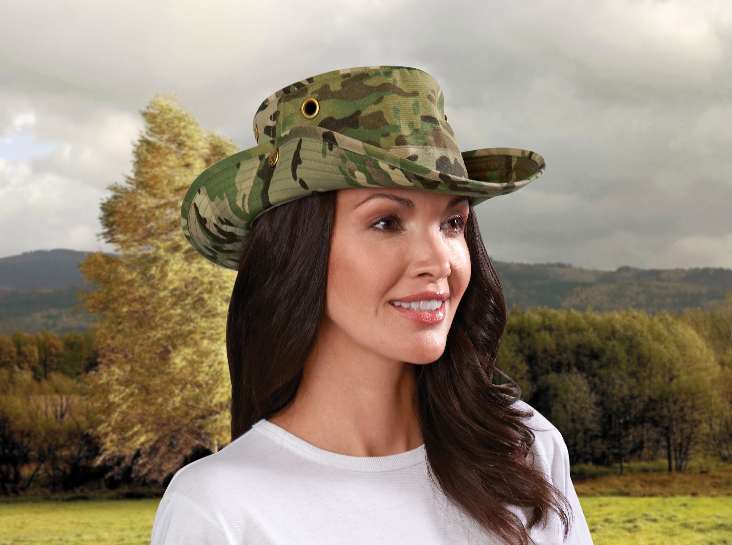 camo tilley hat