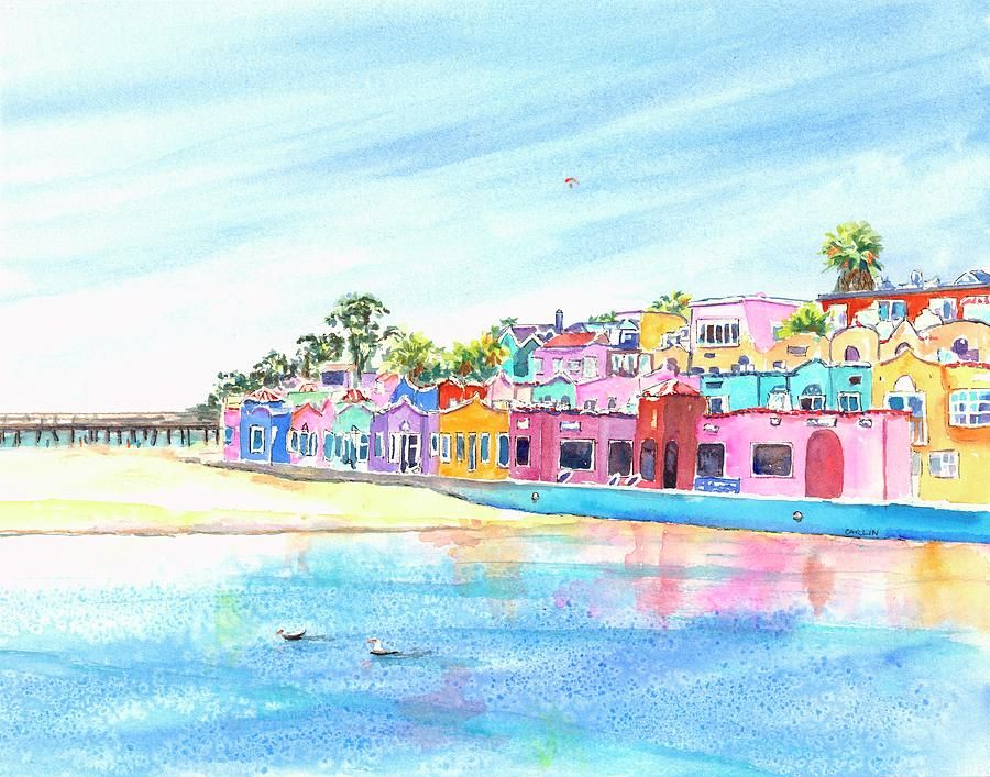 Capitola California Colorful Houses by Carlin Blahnik Capitola California Colorful Houses by Carlin Blahnik