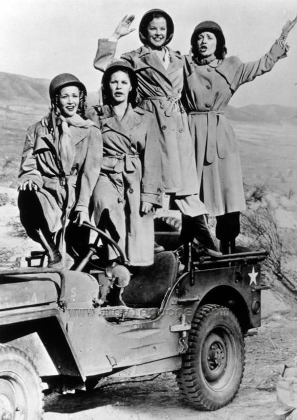 Four Jills In A Jeep 1940 S Movie Stars Wrangler Four Jills In A Jeep 1940 S