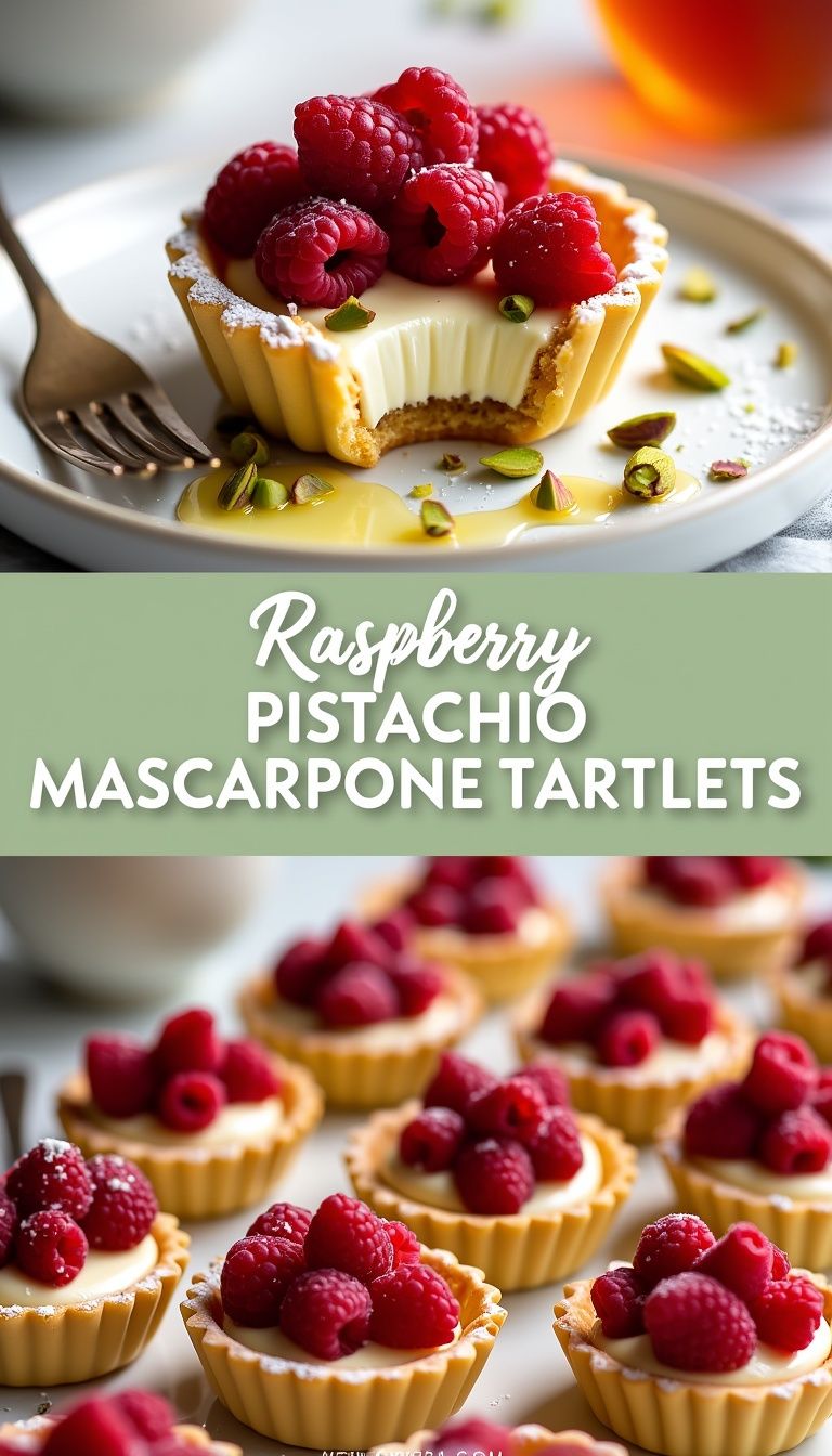 Irresistible Raspberry Pistachio Mascarpone Tartlets – A Perfect Dessert Delight