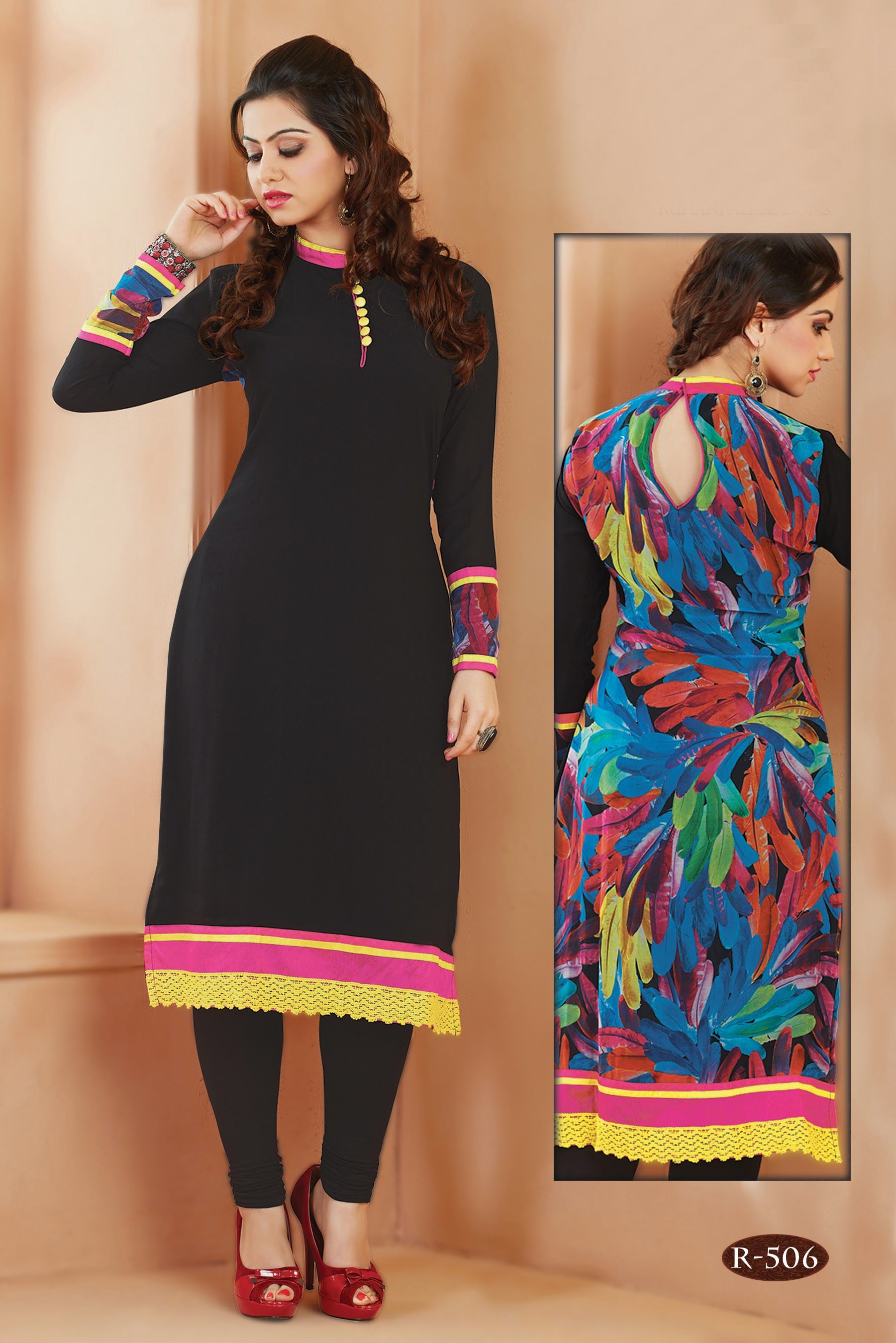 Avail from us a wide range of Designer Kurtis for which, our organization is well-known manufacturer, supplier and exporter. Our designers design these kurtis as per the prevailing market trends to suit the demands of ladies of all age groups. Available in color combinations, these kurtis can be customized as per the demands of customers. Features: * Alluring designs * Eye catchy appearance * Trendy look Tunics Online, Online Clothing Stores, Tunic Designs, Kurti Designs, Designer Kurtis Online, Chudidar Designs, Stylish Kurtis, Sarees Online India, Tunics With Leggings