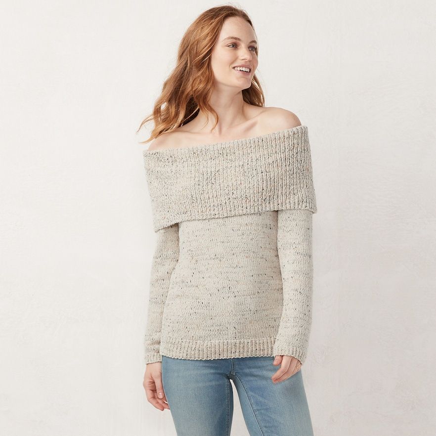 Women\u0027s LC Lauren Conrad Off,the,Shoulder Sweater