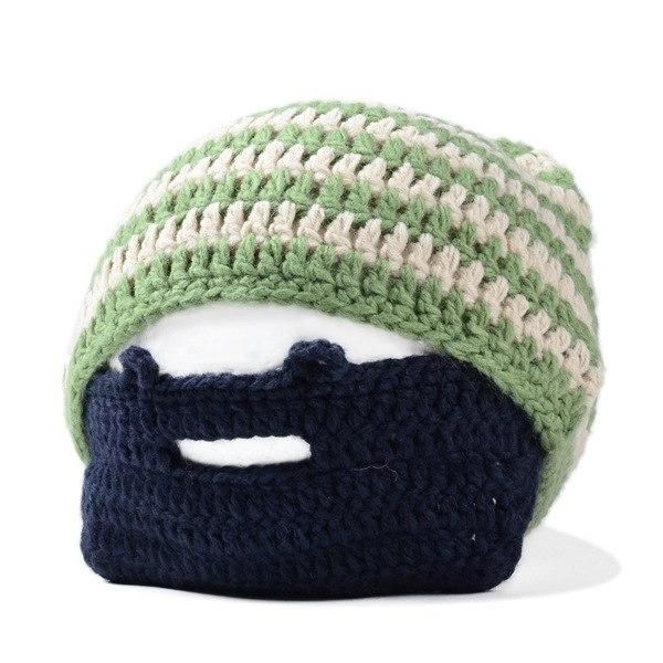 Visnxgi 2018 Mens Color Cool Punk Warm Winter Knit Crochet Beard Beanie Mustache Face Mask Ski Snow Warmer Hat Cap M04 #crochetedbeards
