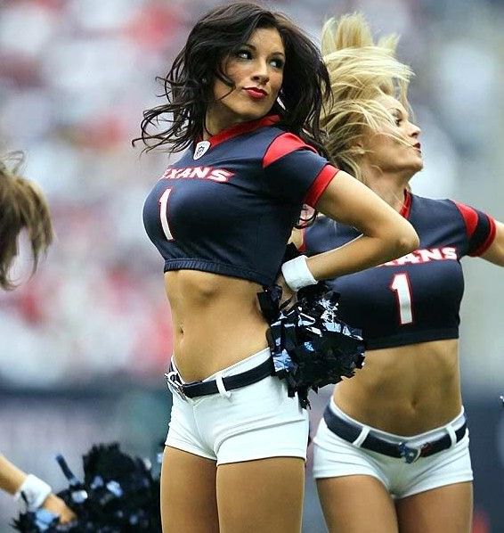 Hairy beaver shaved in to harets Patriots cheerleader boob
