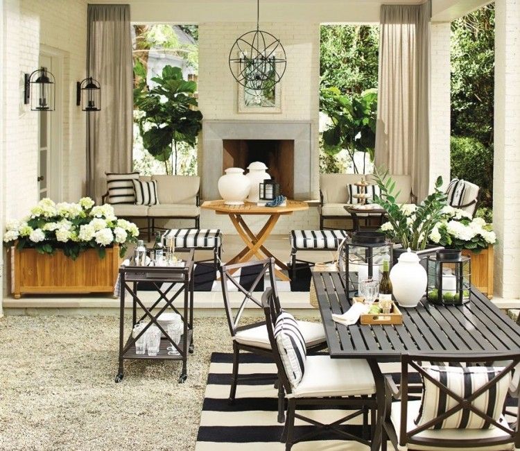 Black And White Patio Decor Ideas Outdoor rooms, Outdoor spaces