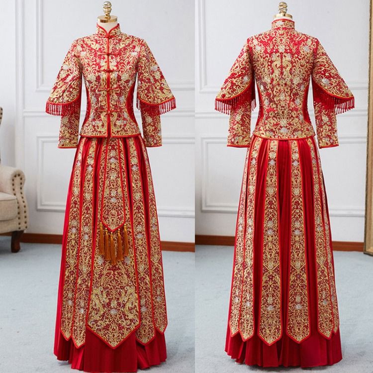 チャイナ風ウエディングドレス 刺繍中華服 チャイナ服 フリンジ ドレス 結婚式 演出服 撮影服 刺繍入り 舞台 イベント レッド スタンドネック マキシ ロング 大きいサイズ S M L Ll 3l フリンジドレス ファッションアイデア 半袖ドレス チャイナ風ウエディングドレス 刺繍中華服 チャイナ服 フリンジ ドレス 結婚式 演出服 撮影服 刺繍入り 舞台 イベント レッド スタンドネック マキシ ロング 大きいサイズ S M L Ll 3l フリンジドレス ファッションアイデア 半袖ドレス