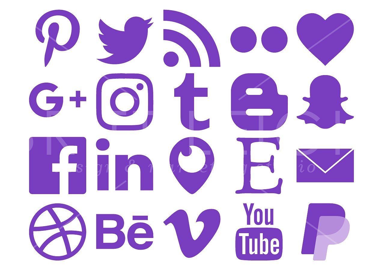 Purple Social Media Icons Pack Social Media Icons Media Icon Icon Pack Purple Social Media Icons Pack Social Media Icons Media Icon Icon Pack