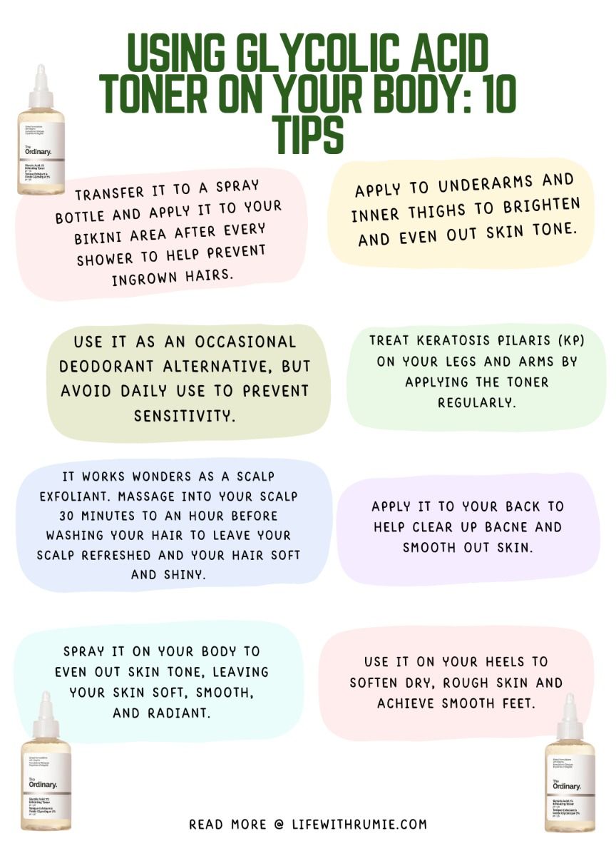 15 Creative ways to use the Ordinary Glycolic Acid toner