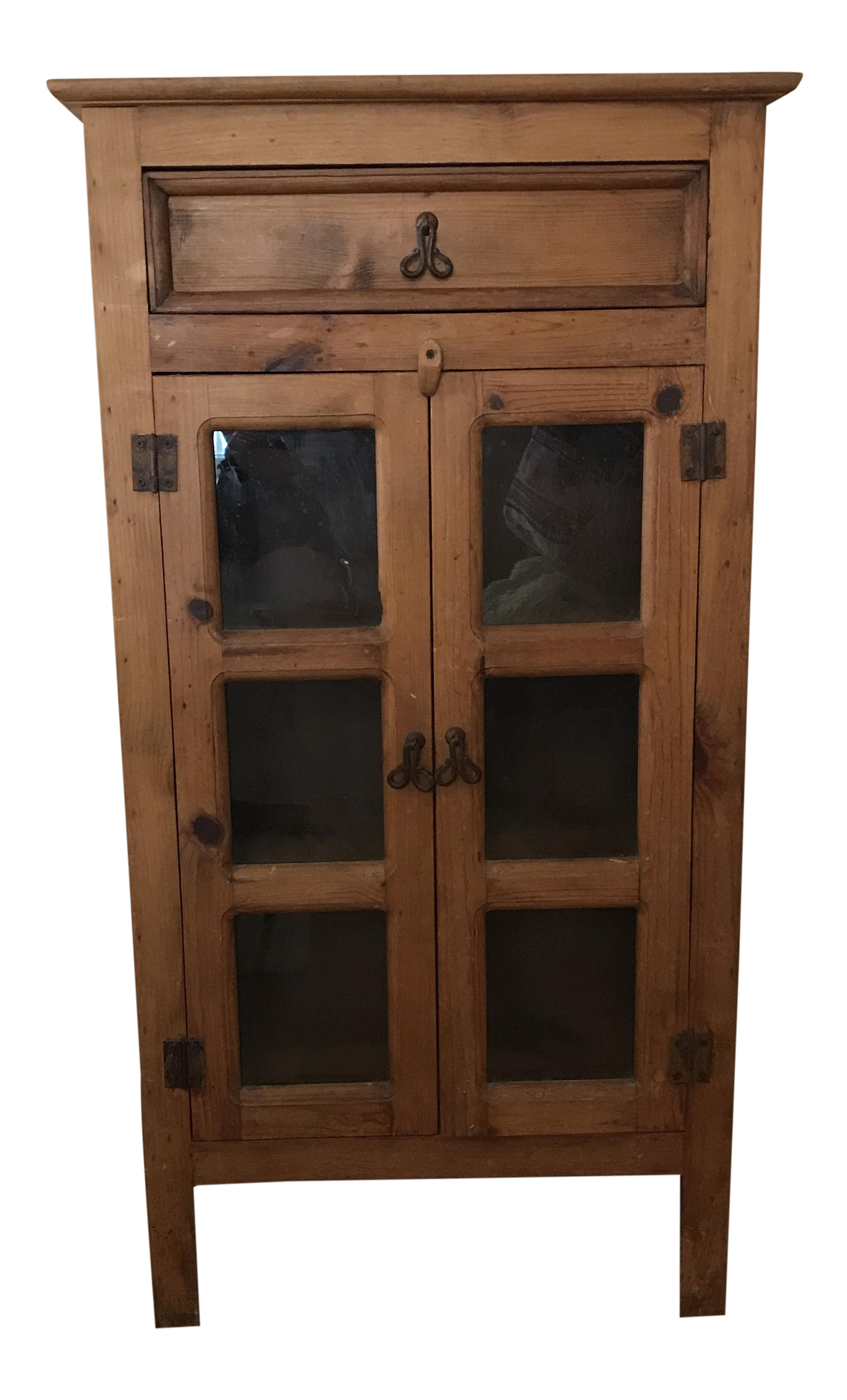 Vintage Farmhouse Apothecary Cupboard on Shop storage