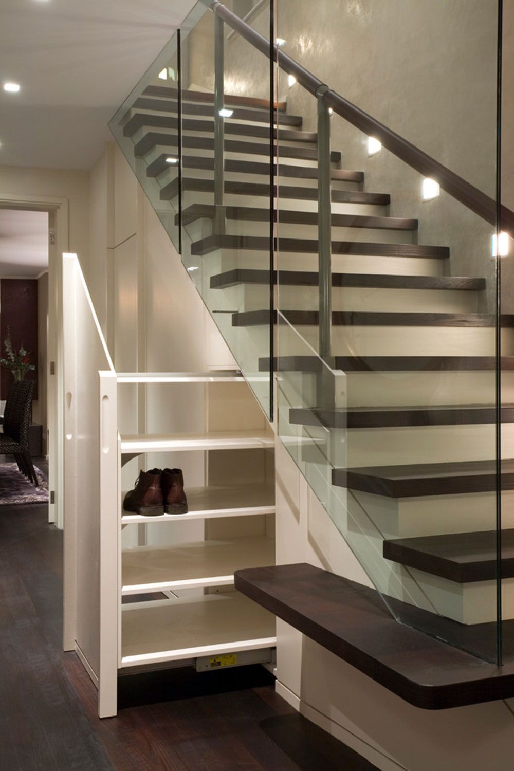 Under Stairs Shoe Rack Shoeracksunderstairs Staircase Storage
