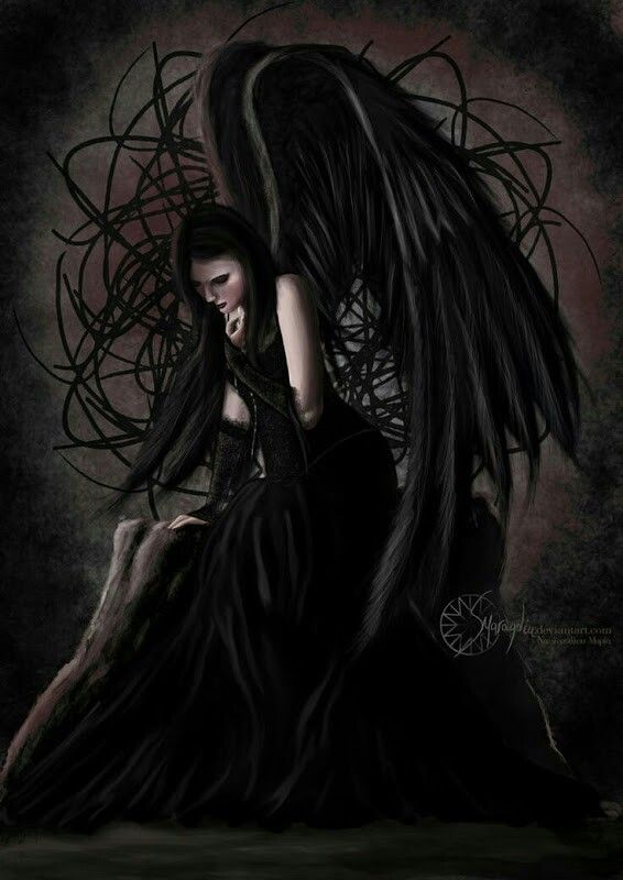 Dark Goth Angel Dark Angels Angels And Demons Fallen Angels Gothic Angel Gothic Fairy Dark