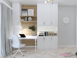 Dom w Orliczkach, Projekt wnętrza mieszkalnego WNĘTRZNOŚCI Projektowanie wnętrz Aneta Stokowska - homebook Design Case, Office Desk, Wall Decor, House, Ccc, Furniture, Home Decor, Kitchen Models, Living Room