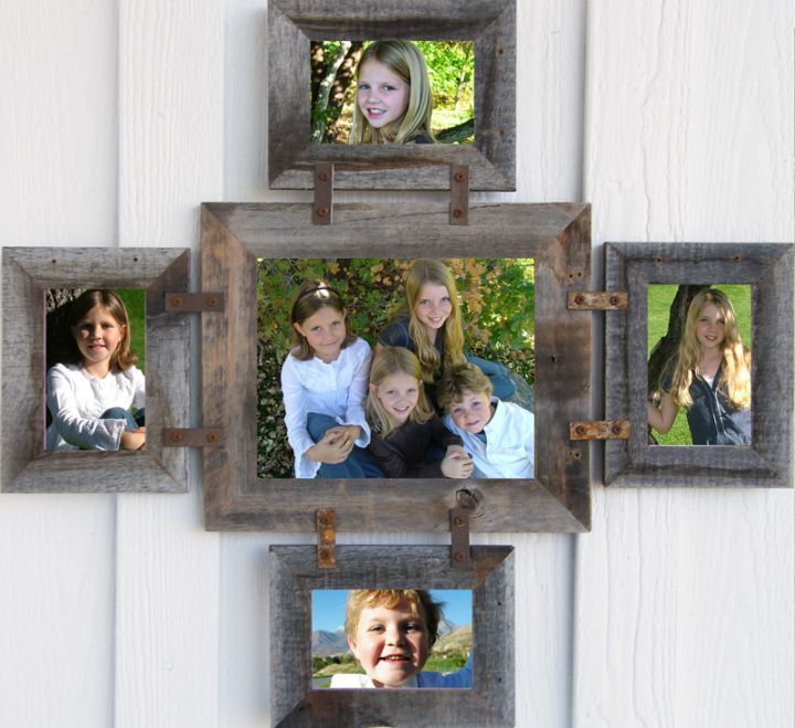 Rustic 2 Wide 4x6 Or 5x7 And 8x10 Multi Picture Frame Barnwood Rustic 2 Wide 4x6 Or 5x7 And 8x10 Multi Picture Frame Barnwood Frames Barn