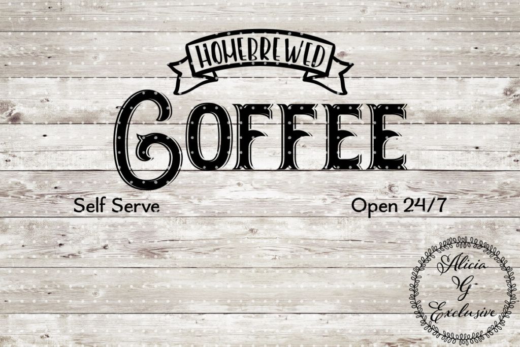 Download Coffee Sign (Graphic) by Alicia G Exclusive