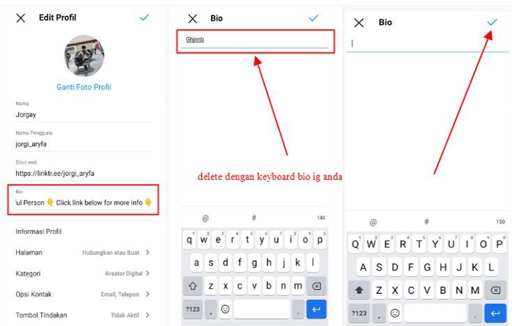 cara menghapus bio di ig,cara menghapus bio sebelumnya di ig