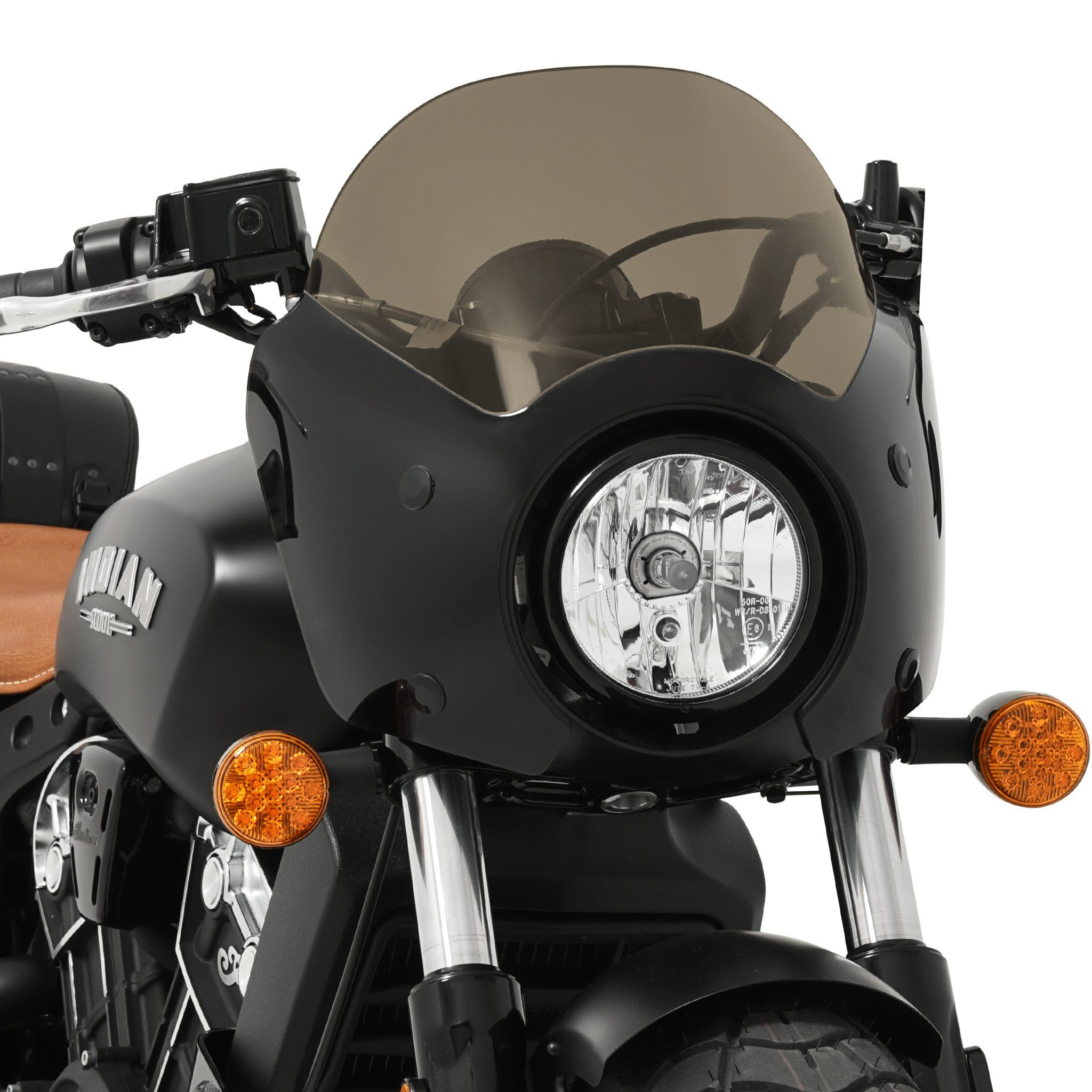 Cafe Fairing for 2018 - 2020 Indian Scout Bobber - Polished Plates Only / No