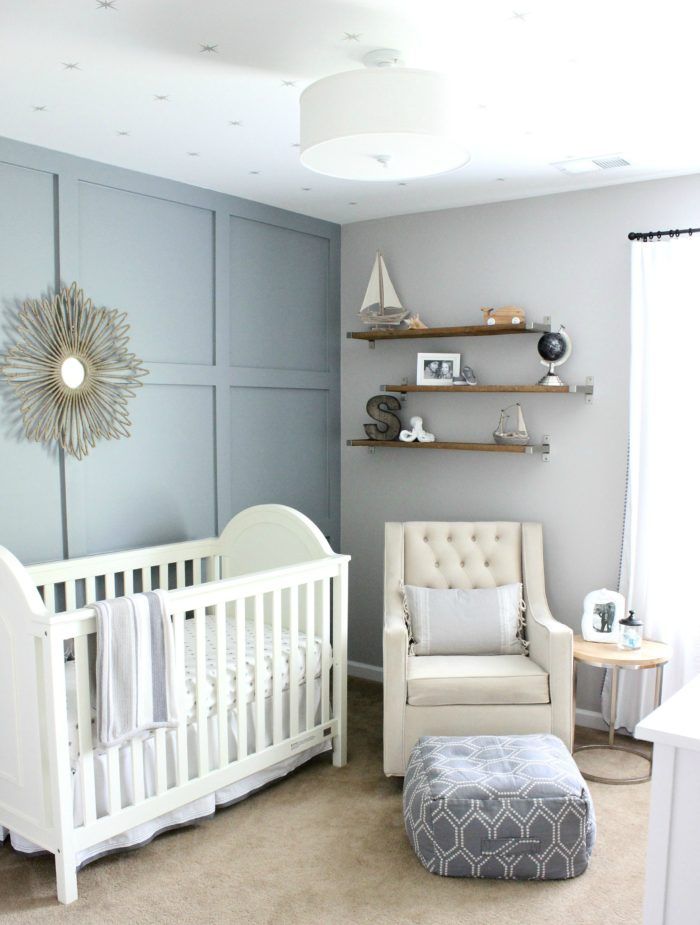 Neutral Hamptons Inspired Nursery Make It Home Pinterest Textured Walls Place Wood On Then Paint Blue Nursery Ideas