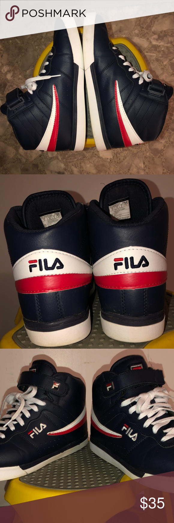 Men S Fila High Tops High Tops Clothes Design Men