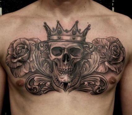 Areeisboujee Chest Tattoo Men Chest Piece Tattoos Cool Chest Tattoos
