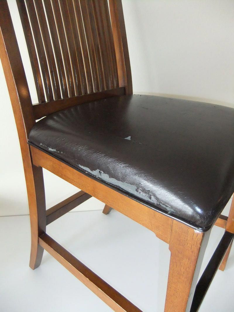 Makeover For Torn Leather Dining Room Chairs Kitchenchaircushions Makeover For Torn Leather Dining Room Chairs Kitchenchaircushions