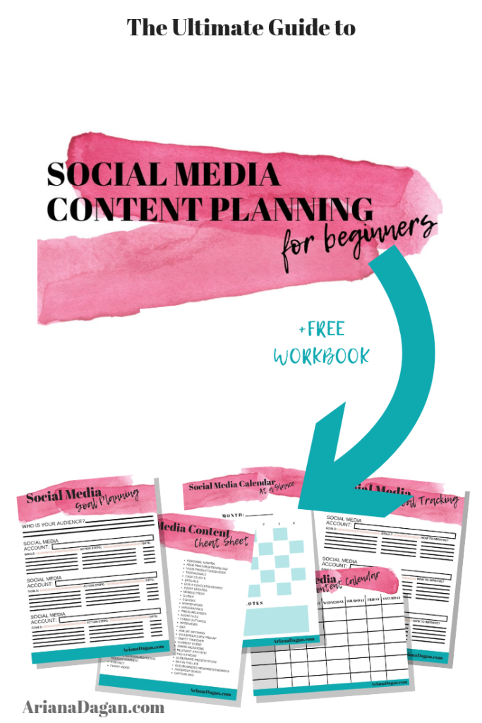 +FREE WORKBOOK Social media content, Social media planning, Social media planner