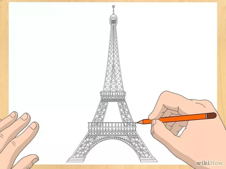 Imagen Titulada Draw The Eiffel Tower Step 6 Eiffelturm Zeichnung Eiffelturm Eiffelturm Fotografie