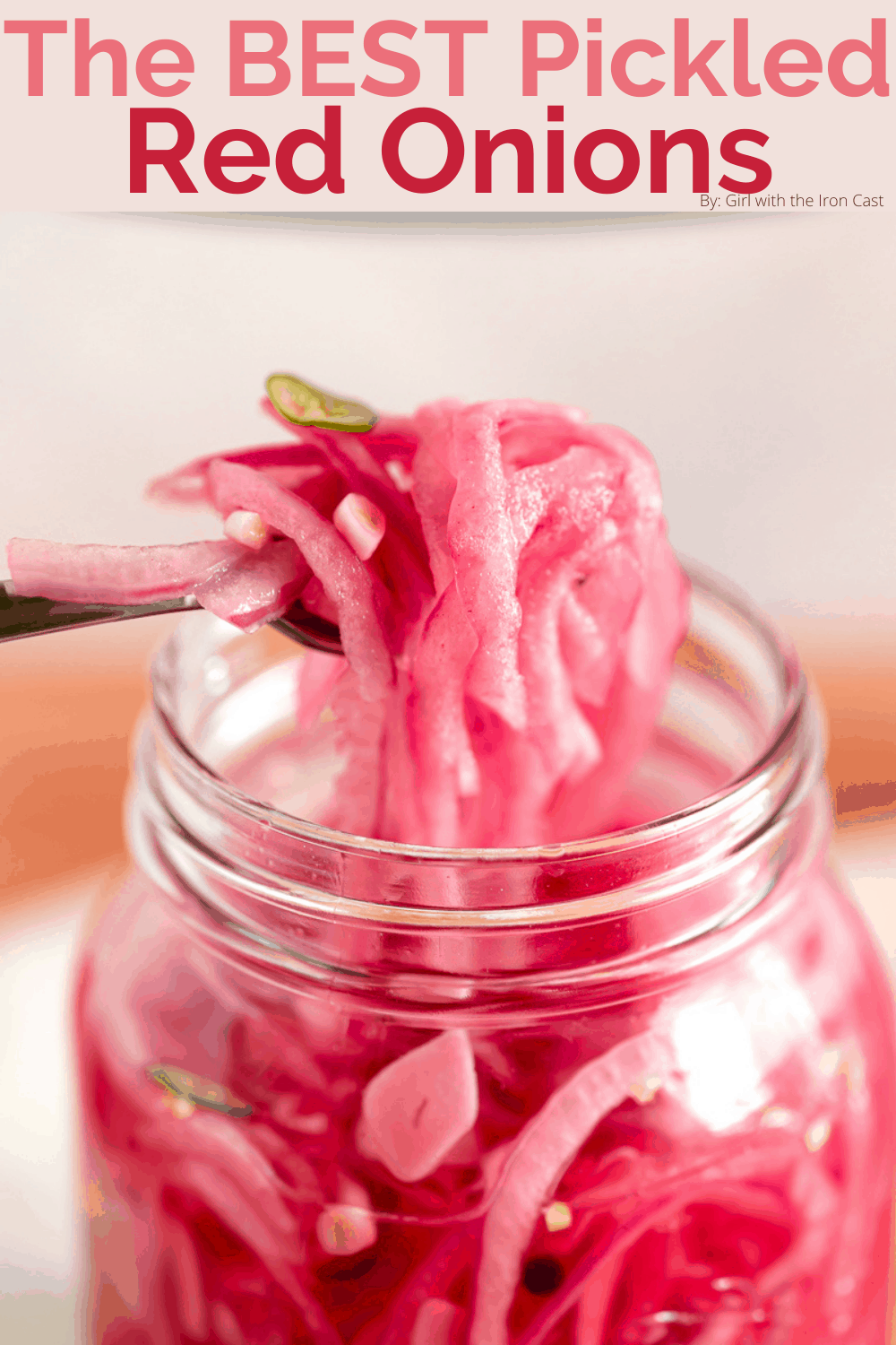 These pickled red onions are as flavorful as they are easy! This easy pickled red onion recipe with apple cider vinegar, red wine vinegar, and a few ingredients to punch up the flavor. The perfect topping to so many dishes and even delicious straight out of the jar. You should have a jar of these easy pickled red onions in your fridge at all times! #NaturalRemediesForInflammation Red Onion Recipes, Apple Recipes, Best Pickled Red Onion Recipe, Spicy Recipes, Yummy Recipes, Salad Recipes, Dinner Recipes, Healthy Recipes, Pickled Veggies