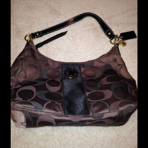 chocolate coach purse