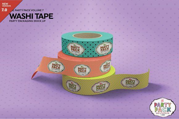 Download Washi Tape Party Mockup in 2020 | Party packages, Party ...