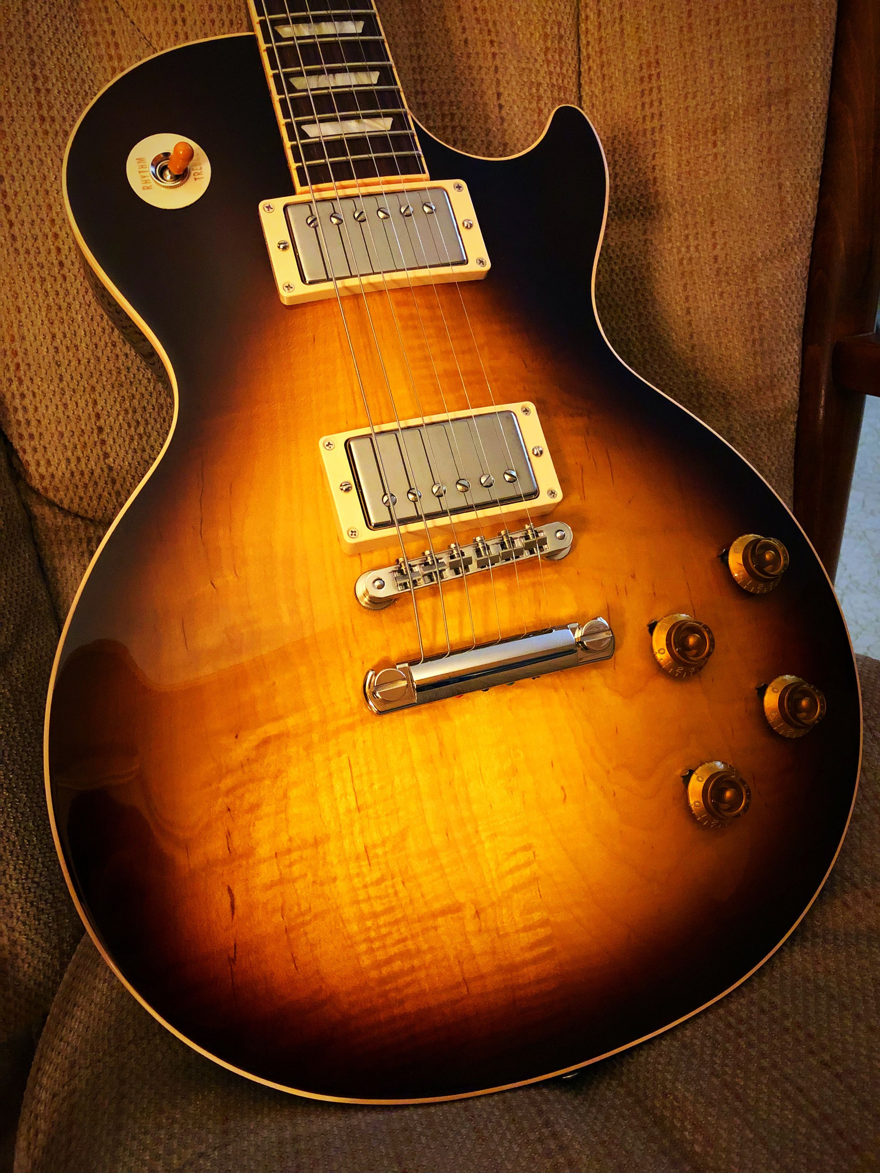 Gibson Les Paul · Rock Legends · Captain Black at an angle. I've already got a 50's wiring harness with