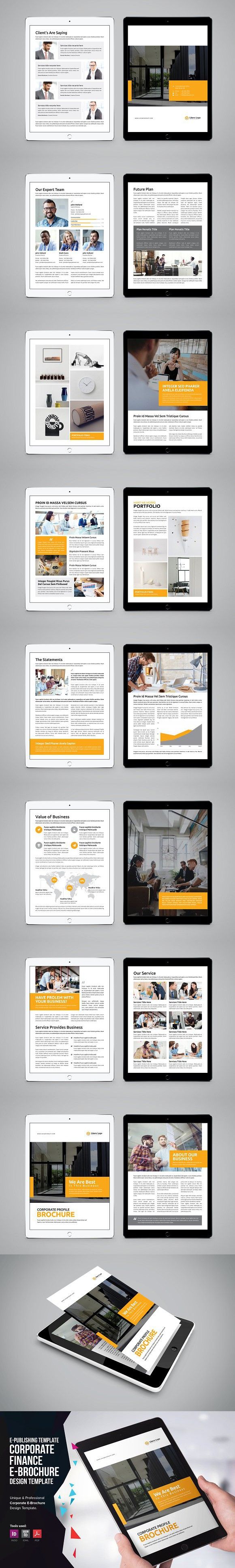 e book corporate e brochure v1 brochure templates pinterest