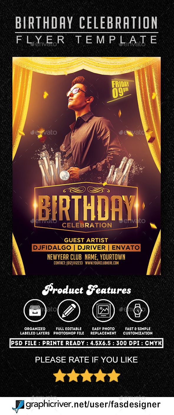 pin by maria alena on flyer party flyer flyer template birthday birthday celebration flyer template