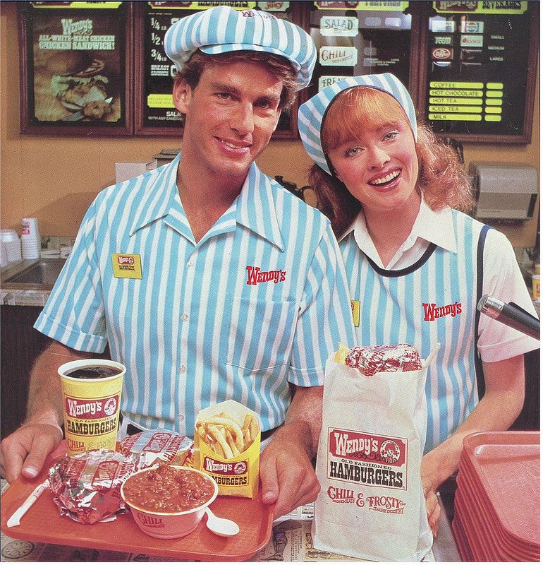 Wendy s Restaurant 1970s Via Fast Food Wendy s Uniform Retro Recipes wendy-s-restaurant-1970s-via-fast-food-wendy-s-uniform-retro-recipes