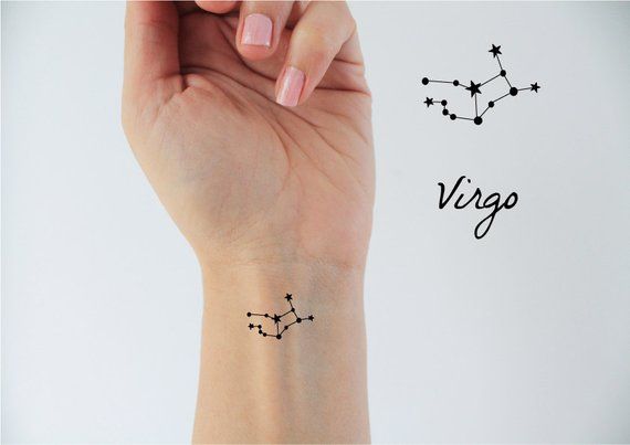 Petits signes du zodiaque Lot de 12 tatouages Tatouage temporaire