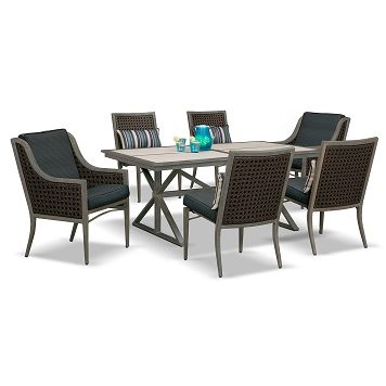 Tesaro Outdoor Furniture 7 Pc Patio Dinette Com 1 499 93 Value City American Signature Outdoor Furniture 7 Pc Patio Dinette, Value City Outdoor Furniture