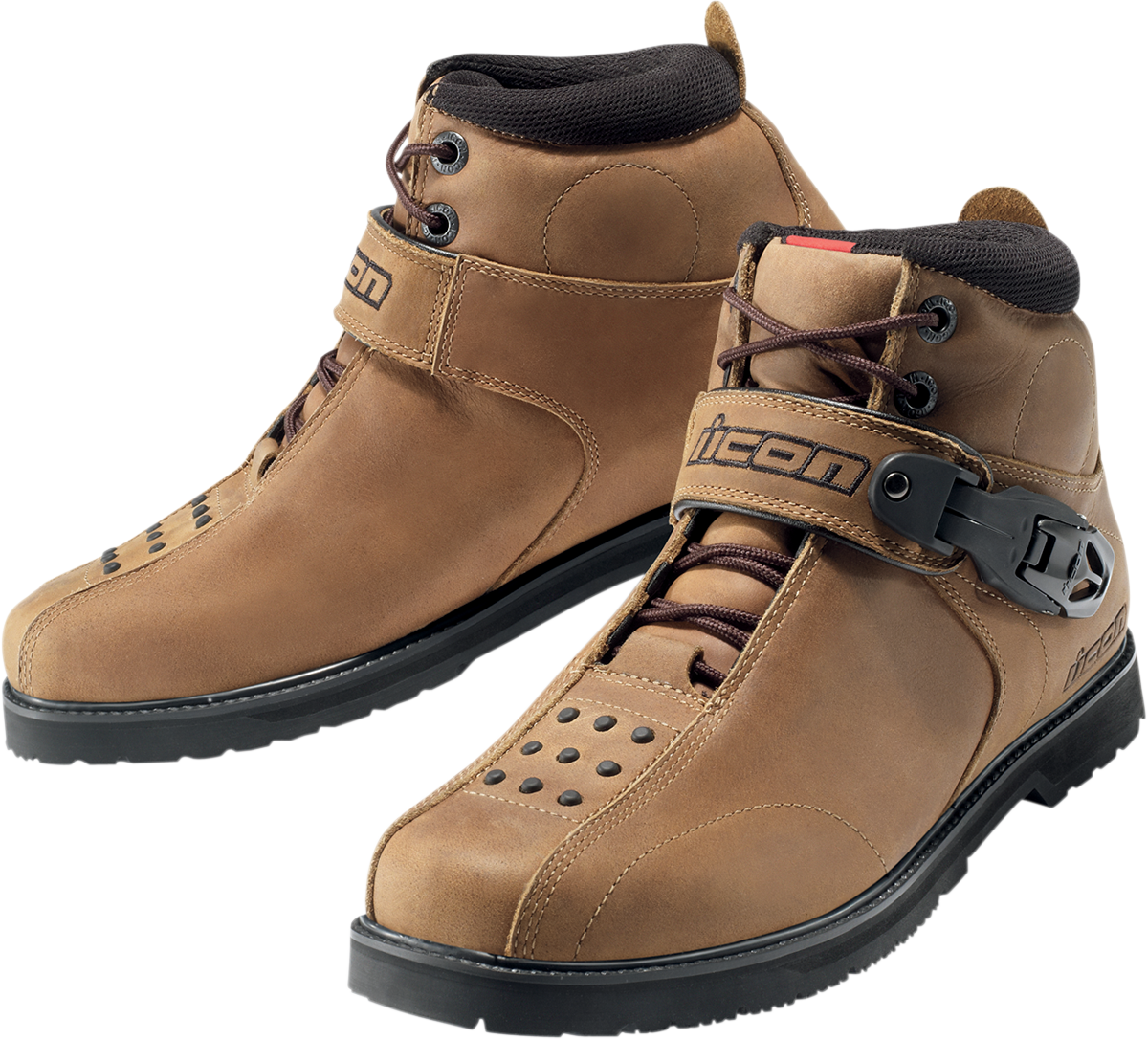 Icon Superduty 4 Boot Brown Leather Motorcycle Boots Boots Motorcycle Boots