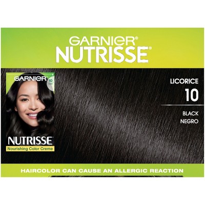 Garnier Nutrisse Nourishing Color Creme 10 Black Hair Color Lasting Hair Color Permanent Hair Color [ 400 x 400 Pixel ]