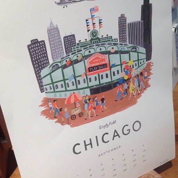 American cities calendar from Anna Totten Bond! Definitely bringing