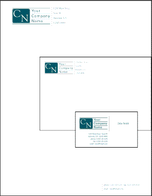 business stationery template