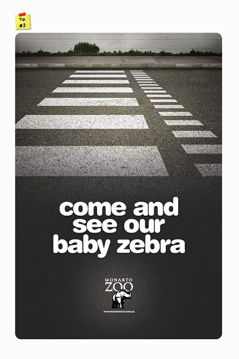 2 Advertising & Design💡 INCLUDE A CALL TO ACTION.... have a look at this multi-purpose call to action for Monarto Zoo. Not only does this … | Advertising design, Print advertising, Advertising 2 Advertising & Design💡 INCLUDE A CALL TO ACTION.... have a look at this multi-purpose call to action for Monarto Zoo. Not only does this … | Advertising design, Print advertising, Advertising