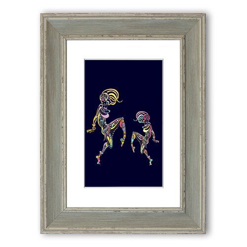 East Urban Home African Tribal Art 21 Framed Graphic Art Tribal Art Framed Wall Art Art